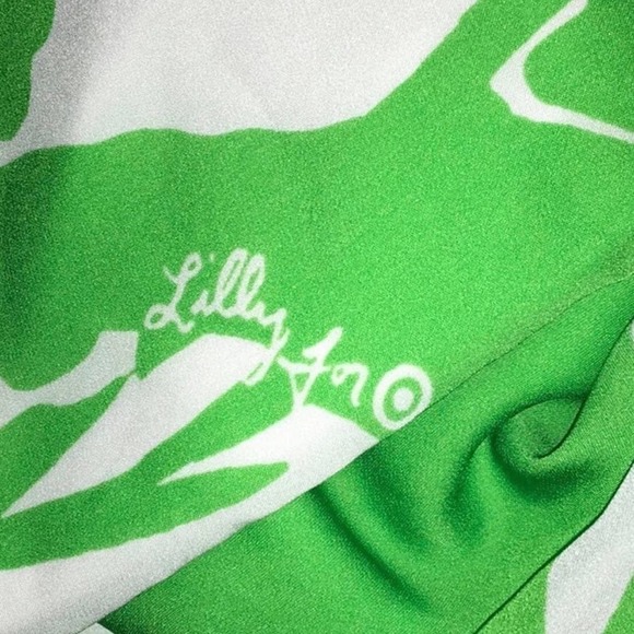 Lilly Pulitzer Women Size XS Boom Boom Green White Jumpsuit - Picture 6 of 7